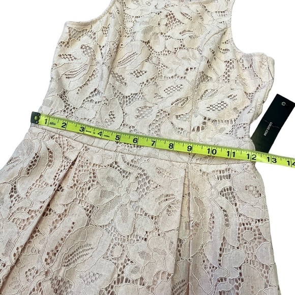 LULUS Blush Small Dress Pink Lace Racerback Skater New - Picture 6 of 12